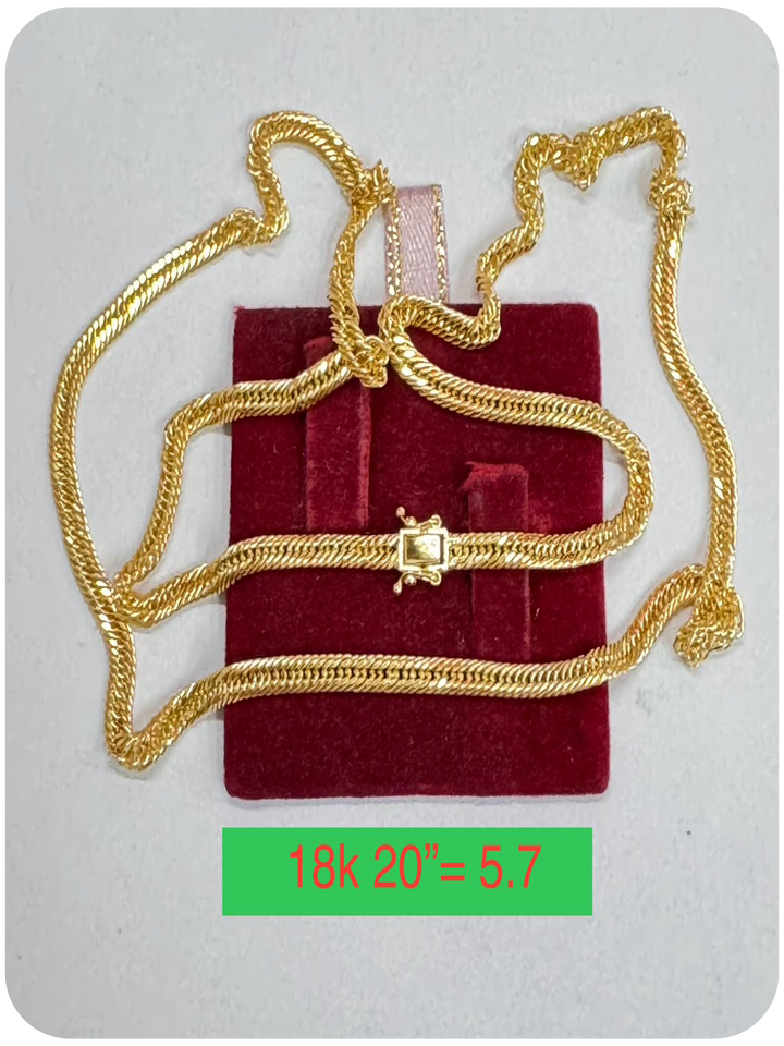 TRIPPLE LOCK NECKLACES SIZE 16,18,20,22,24