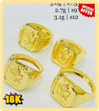 Eagle Crest 18K Signet Ring