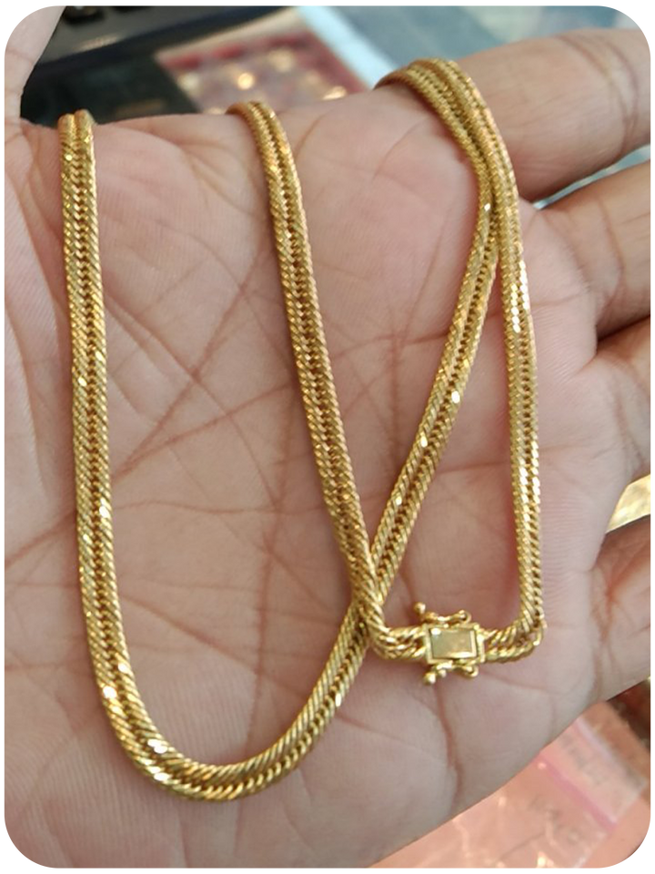 TRIPPLE LOCK NECKLACES SIZE 16,18,20,22,24