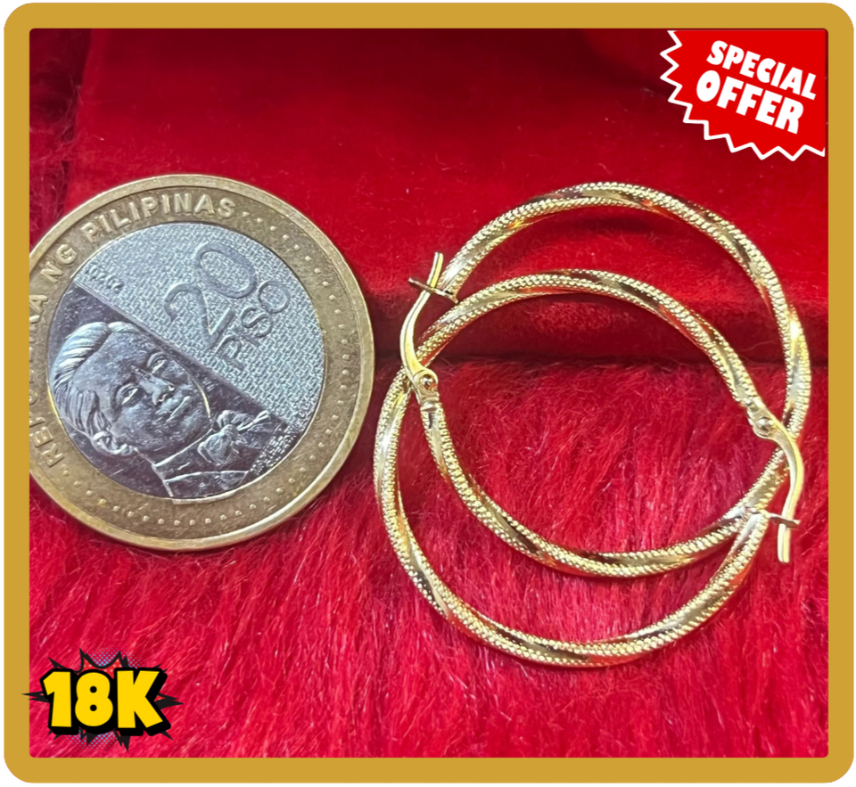 18K TWISTED LOOP BIG