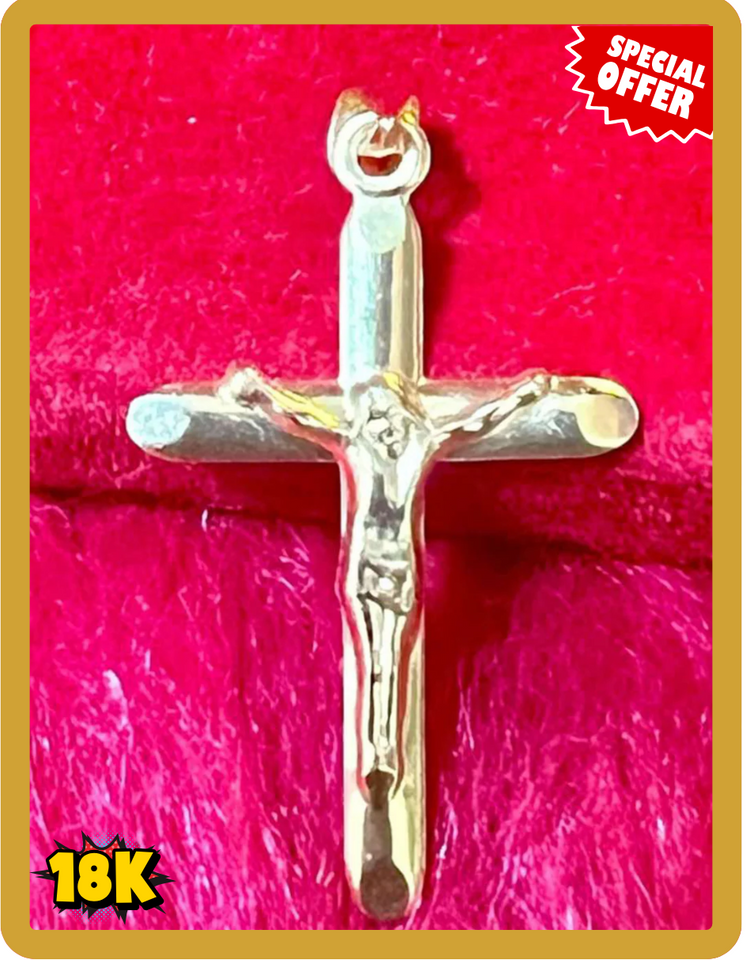 CROSS PENDANT OPEN BACK LIGHTWEIGHT