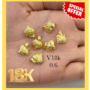 HEART PENDANT 12mm DIA CUT