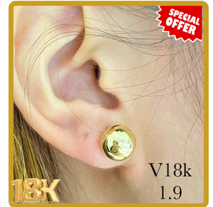 STUD BALL EARRING PLAIN