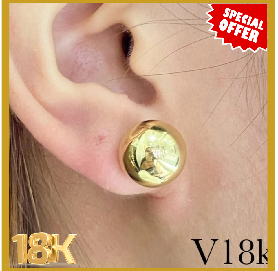 PLAIN STUD EARRING BIG