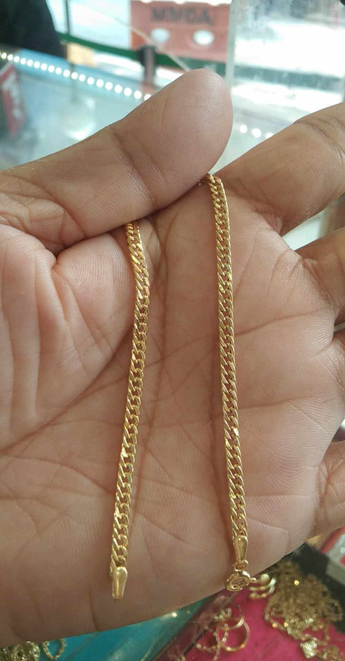 18K JAPAN STYLE BRACELET 7.5