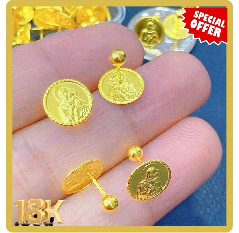 CAMEO Screw lock/Seruscas Stud Earring