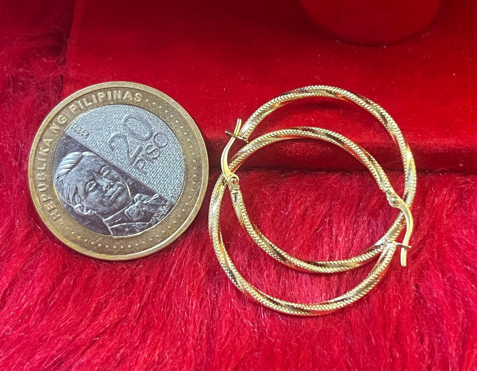 18K TWISTED LOOP BIG