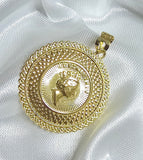 18K GOLD CAMEO PENDANT