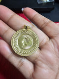 18K GOLD CAMEO PENDANT