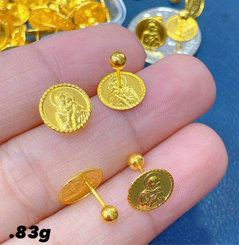 CAMEO Screw lock/Seruscas Stud Earring