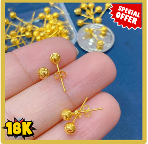 STUD BALLS EARRINGS 4-5MM