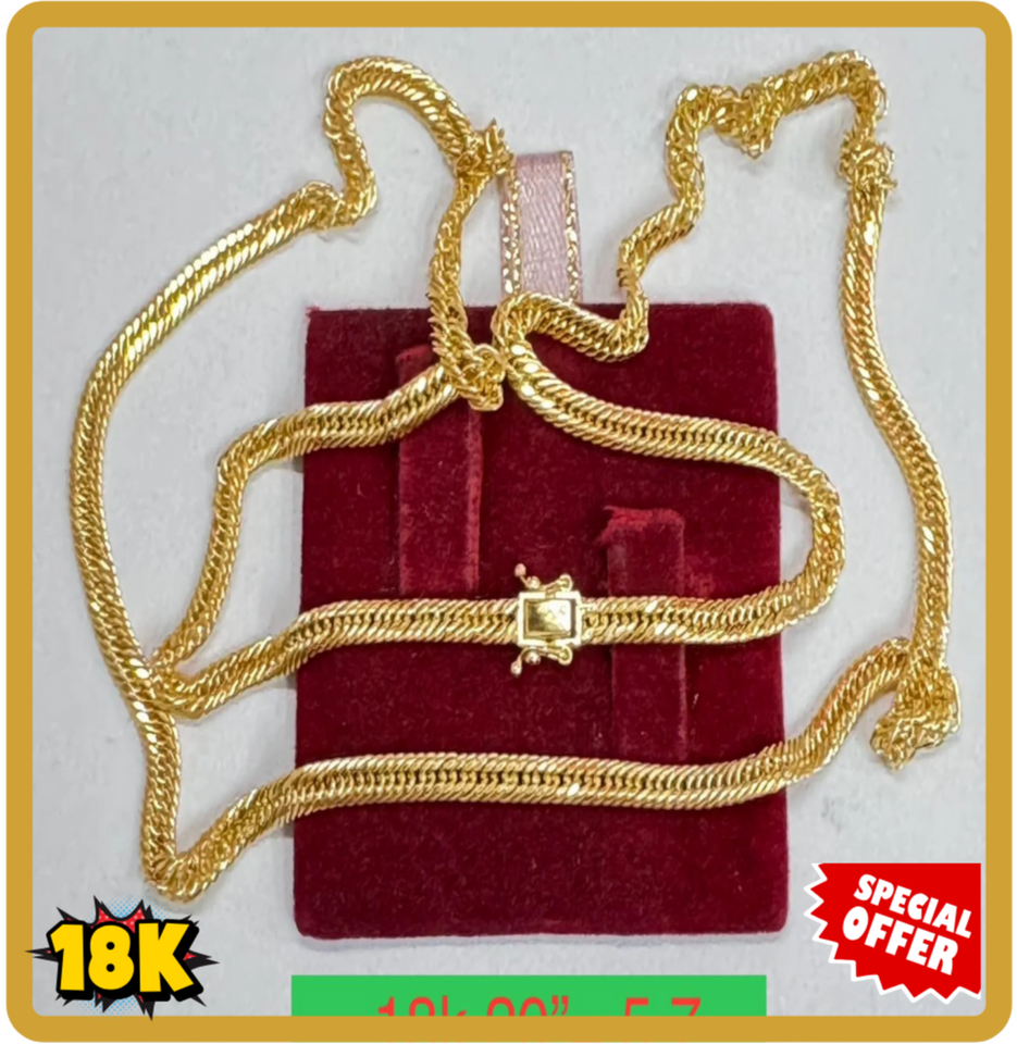 TRIPPLE LOCK NECKLACES SIZE 16,18,20,22,24