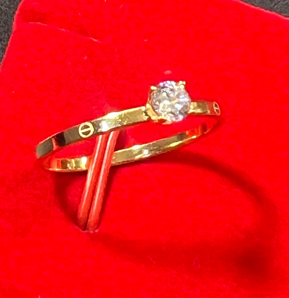 18k Cartier Ring with russian stones