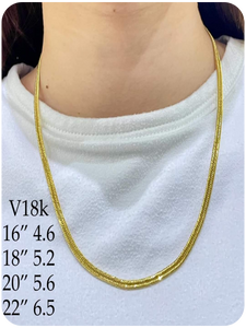 TRIPPLE LOCK NECKLACES SIZE 16,18,20,22,24