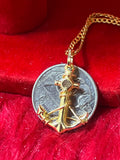 18K ANCHOR PENDANT SOLID