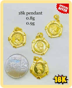 MEDALLION PENDANT OPEN BACK