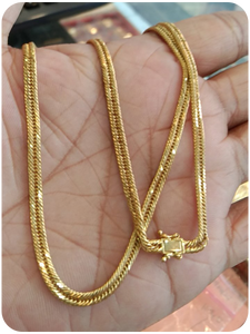 TRIPPLE LOCK NECKLACES SIZE 16,18,20,22,24