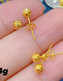 STUD BALLS EARRINGS 4-5MM