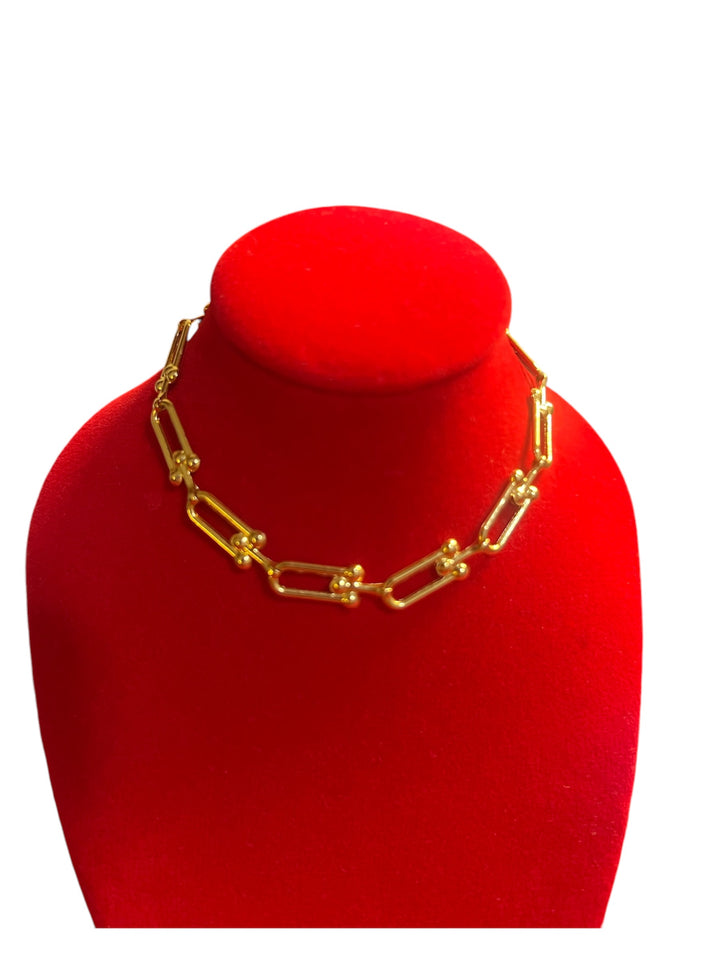 18K FLAT HARDWARE BRACELET SIZE 7