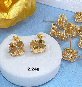 CLOVER STUD EARRING 12MM
