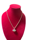 18K ROPE WITH HEART PENDANT SIZE 20