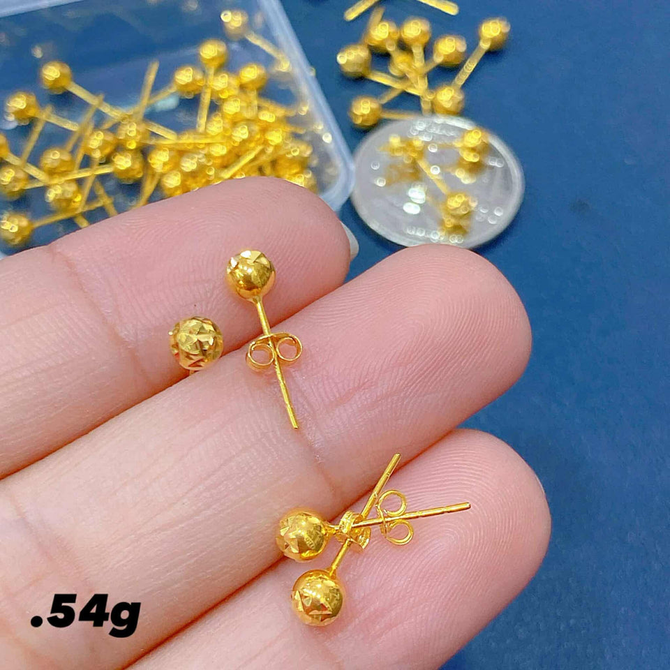 STUD BALLS EARRINGS 4-5MM