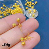 STUD BALLS EARRINGS 4-5MM