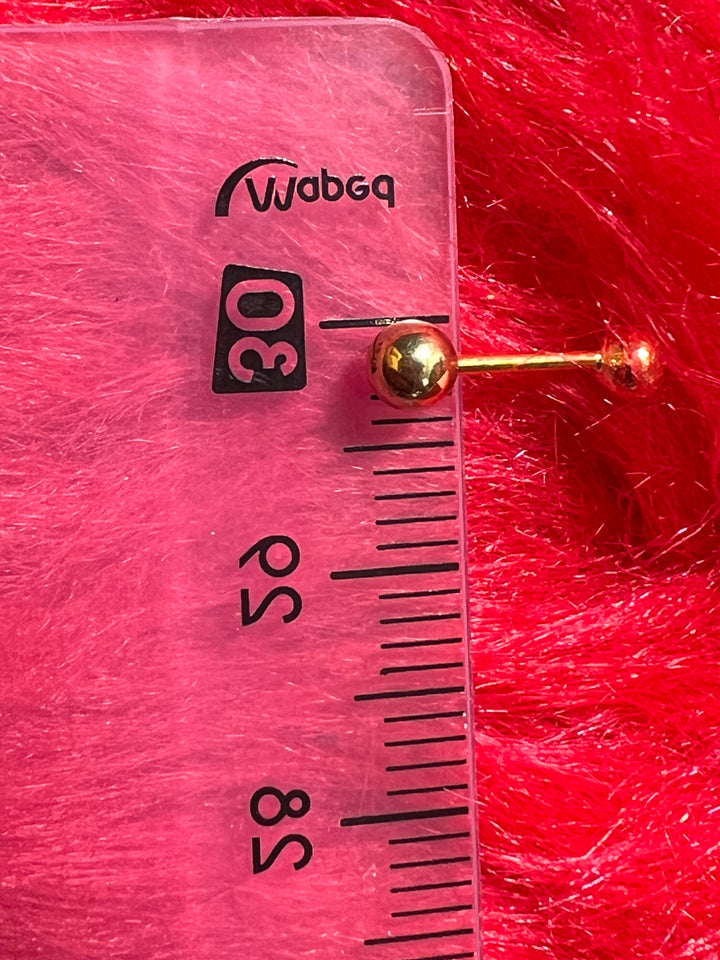 SCREW LOCK/DERUSCAS STUD PLAIN EARRINGS