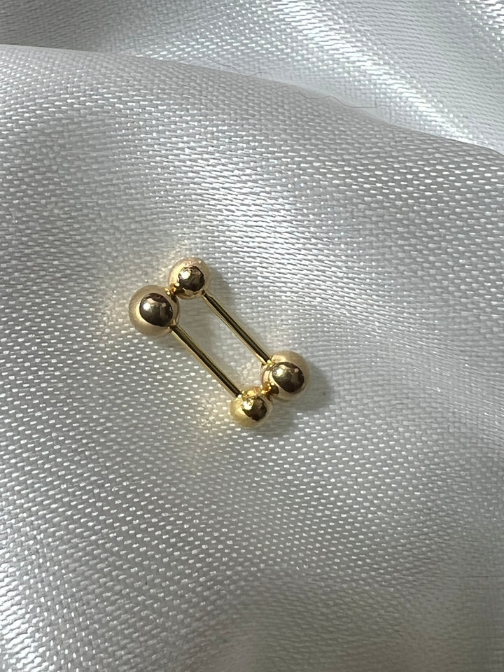 SCREW LOCK/DERUSCAS STUD PLAIN EARRINGS