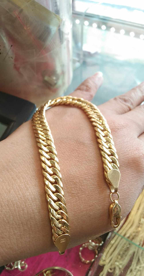 CHUNKY HALLOW BRACELET 8 7-8MM