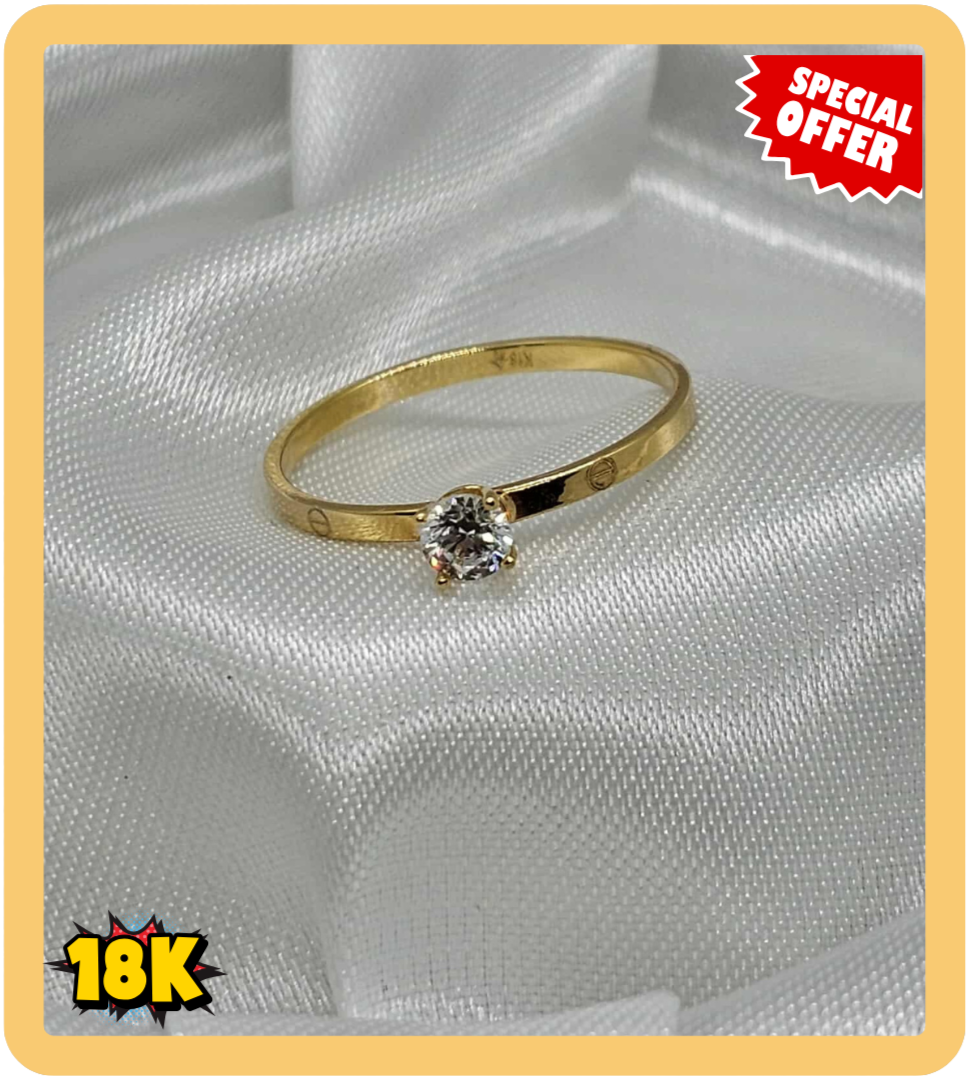 18k Cartier Ring with russian stones