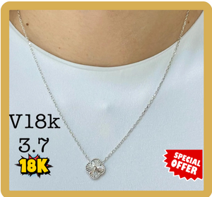 WHITE GOLD NECKLACE SIZE 18