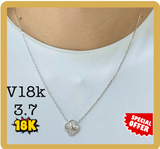 WHITE GOLD NECKLACE SIZE 18