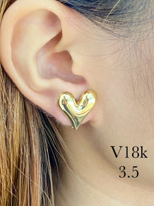 HEART STUD EARRING NEW DESIGN