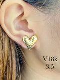 HEART STUD EARRING NEW DESIGN